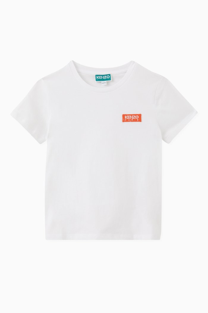 

Logo-badge T-shirt in Cotton-jersey, White