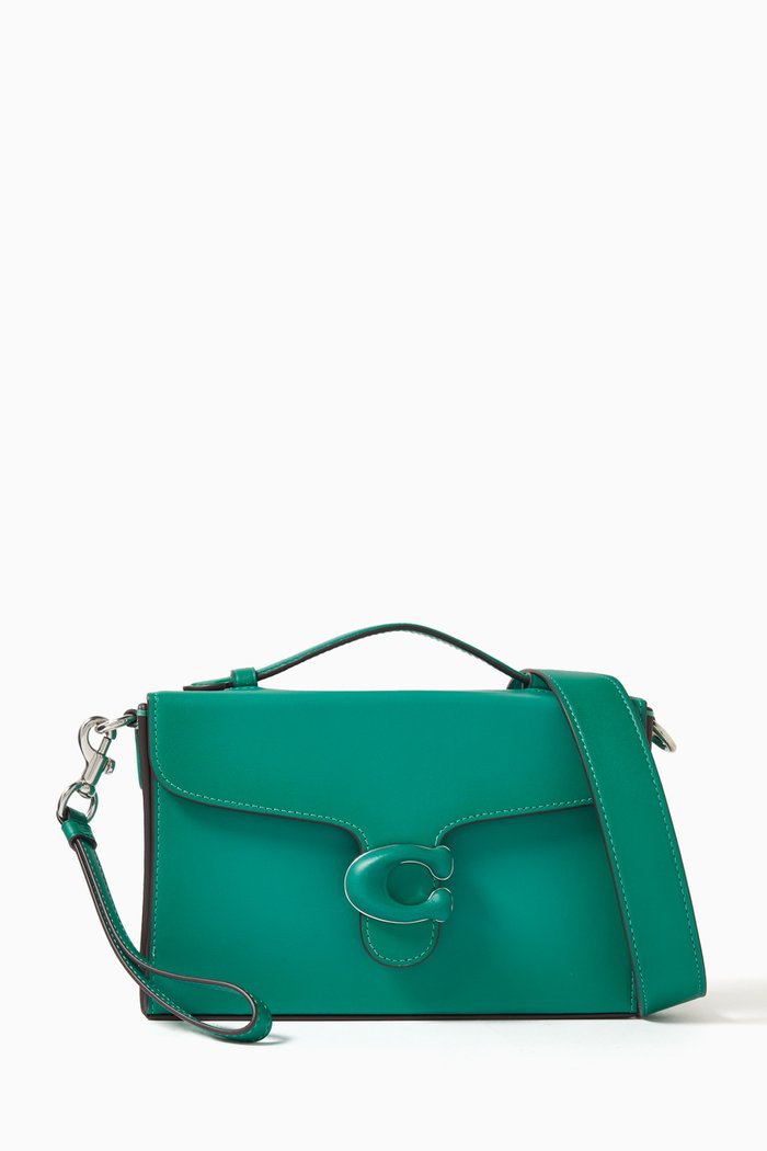 

Tabby Box Bag in Glovetanned Leather, Green