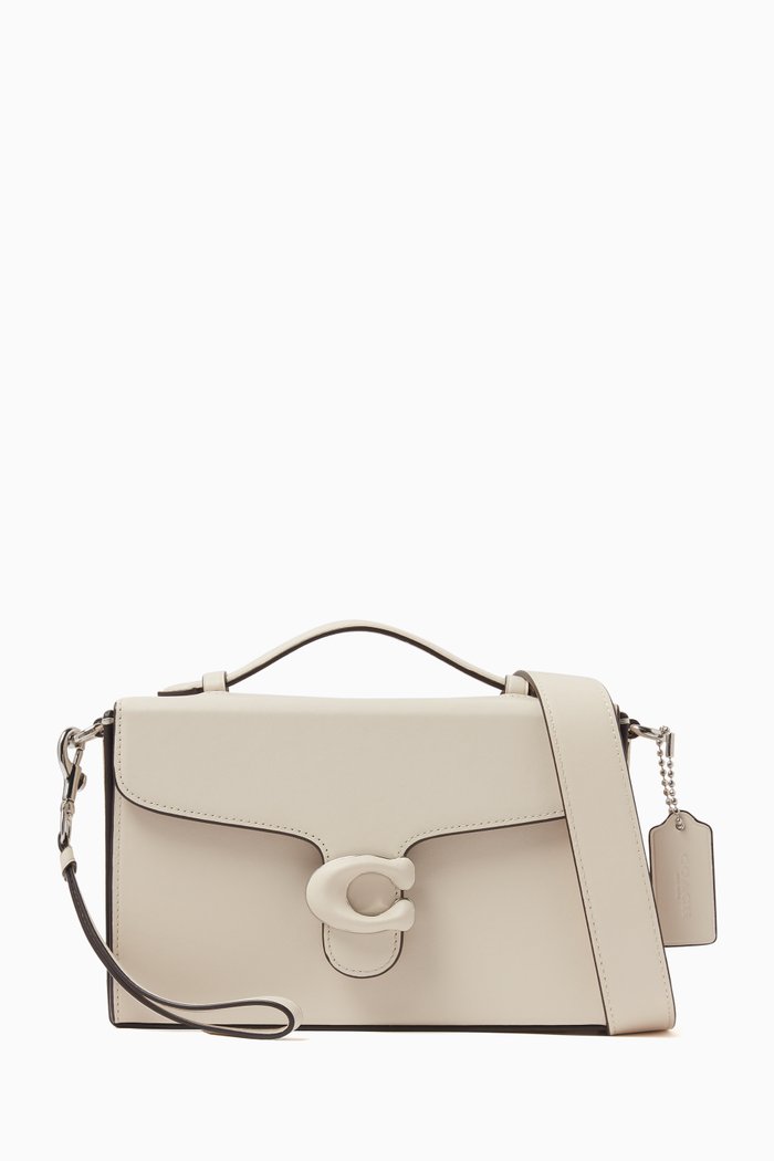 

Tabby Box Bag in Glovetanned Leather, White