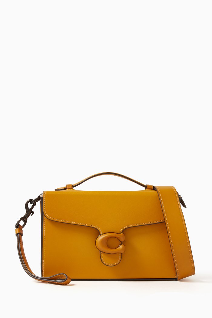 

Tabby Box Bag in Glovetanned Leather, Yellow