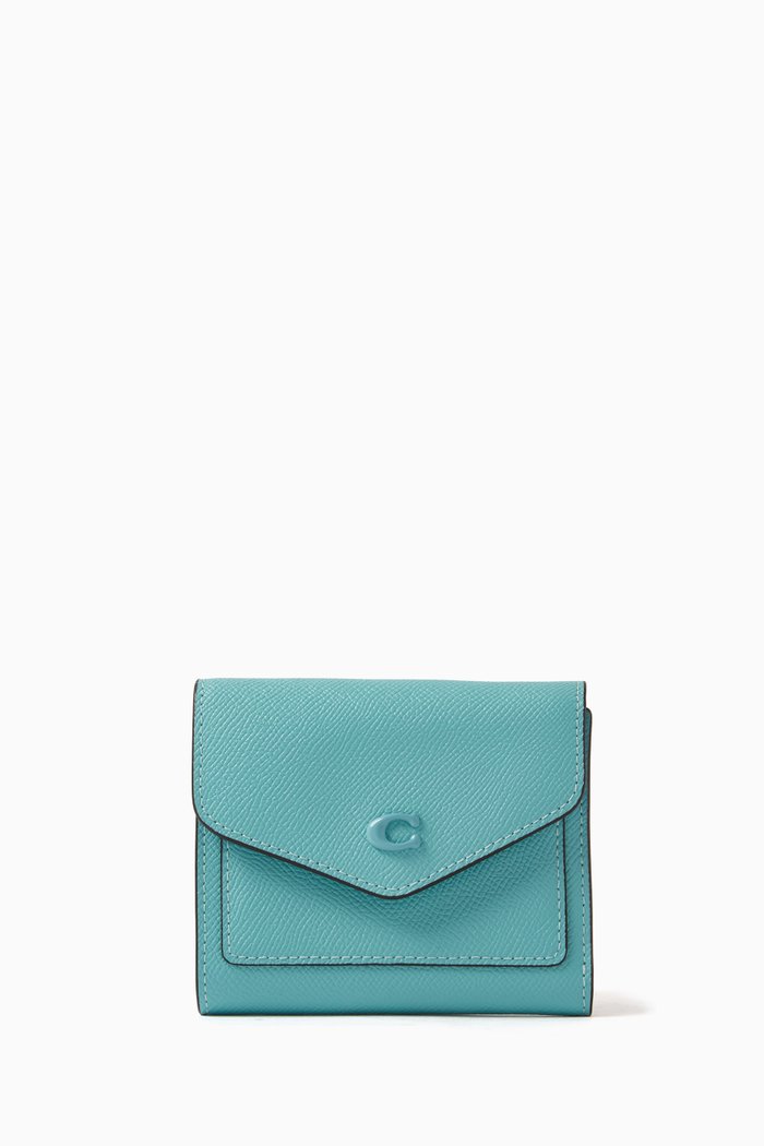 

Small Wyn Wallet in Crossgrain Leather, Brown