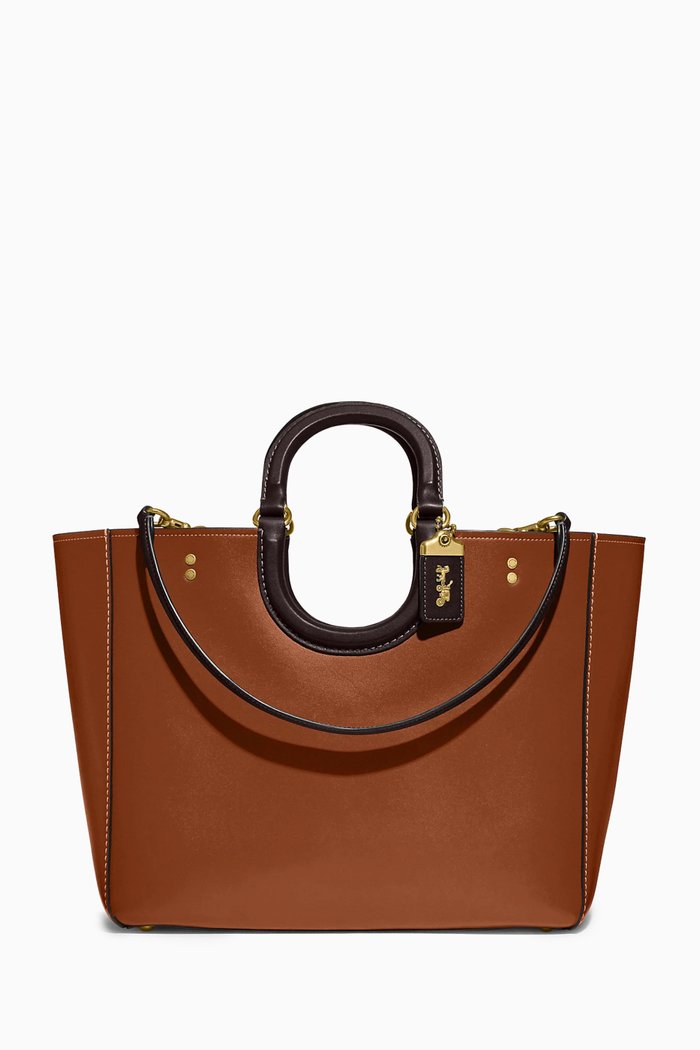 

Rae Tote Bag in Glovetanned Leather, Brown