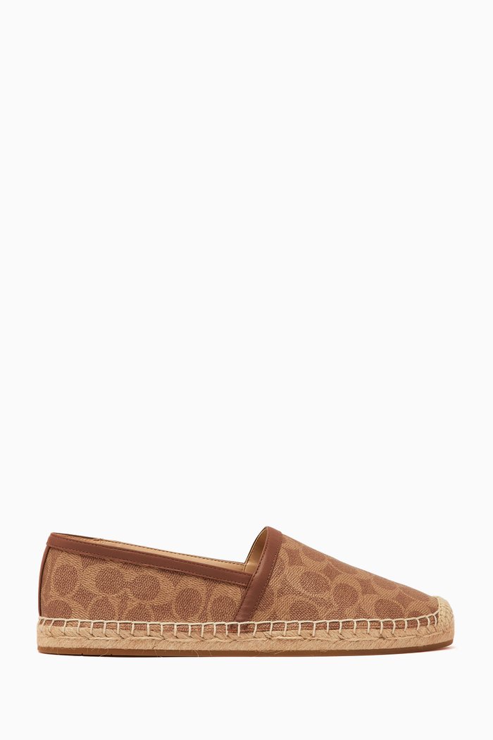 

Collins Espadrilles in Coated Canvas, Neutral