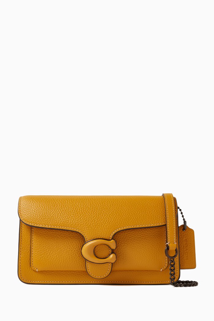 

Tabby Chain Crossbody Bag in Grained Leather, Yellow