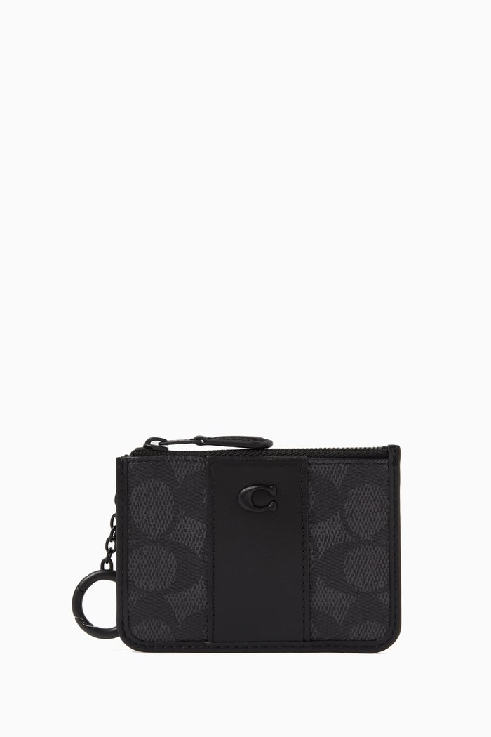 

Mini Skinny ID Case in Signature Canvas, Black