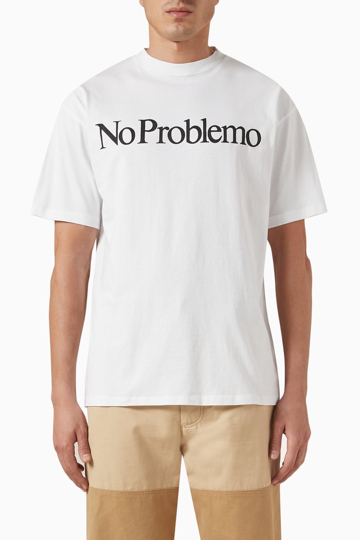 

No Problemo T-shirt in Cotton, White