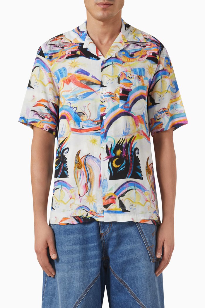 

Panthera Hawaiian Shirt in Rayon, Multicolour
