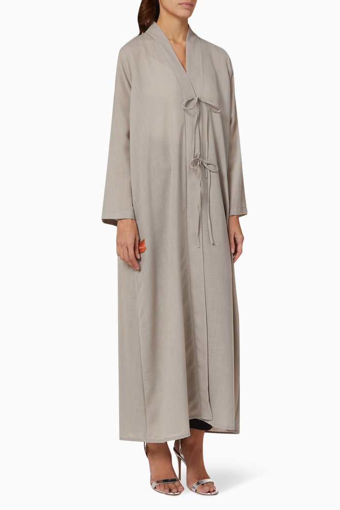 

Front-tie Abaya, Grey
