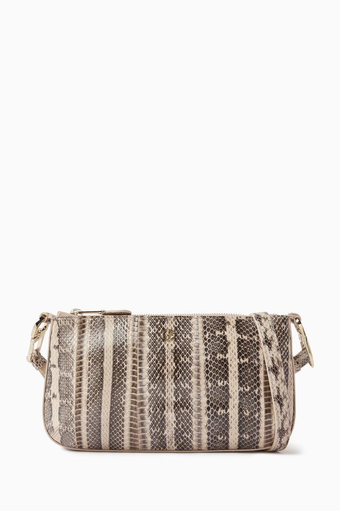 

Baguette Shoulder Bag in Polyurethane, Neutral