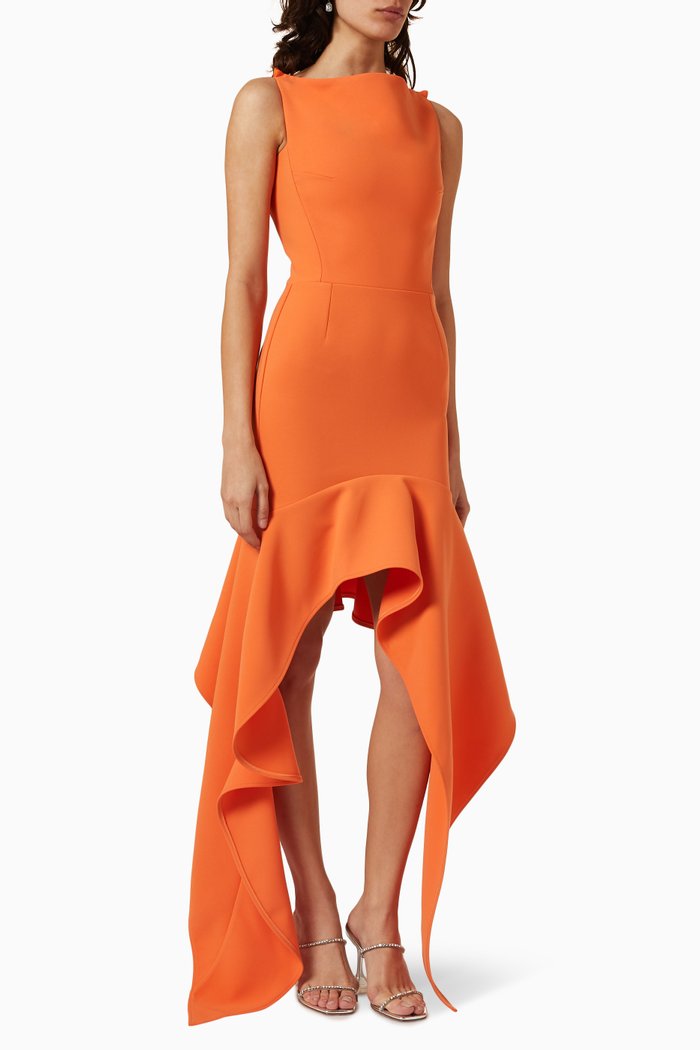 

Ulysses Dress in Crêpe, Orange