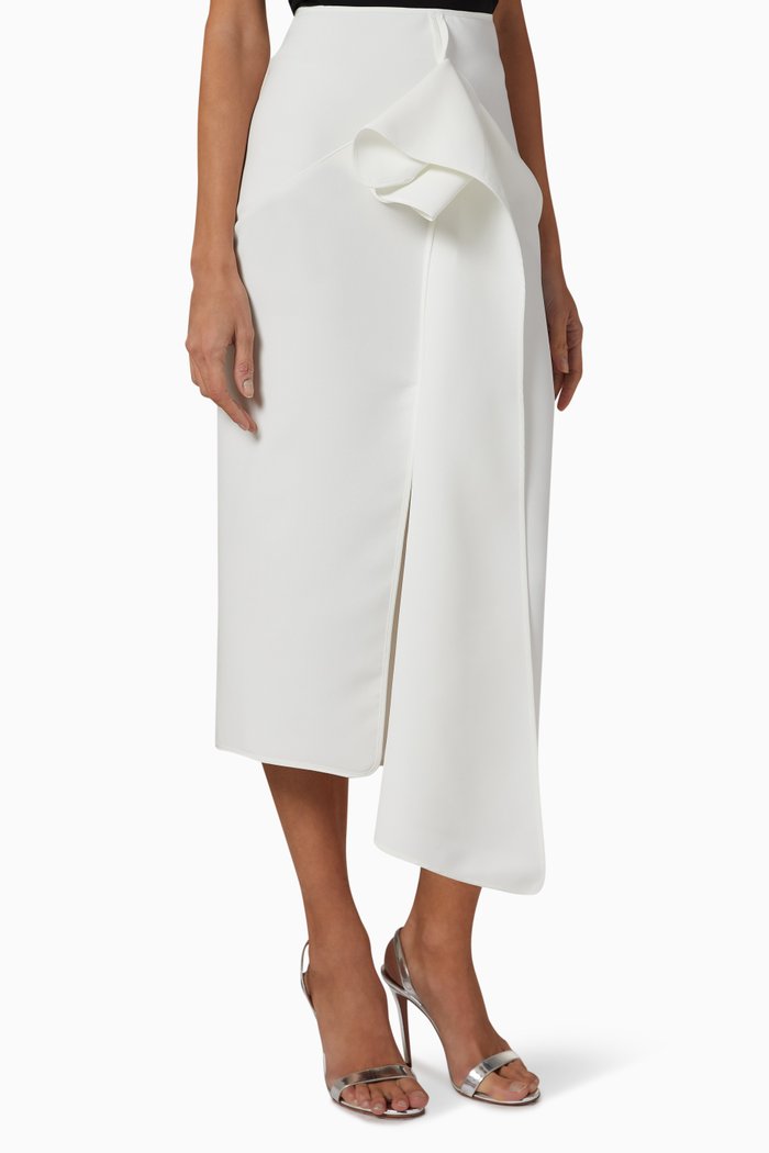 

Linking Skirt in Crêpe, White