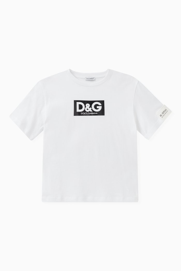 

Re-Edition Logo T-shirt in Cotton Jersey, White