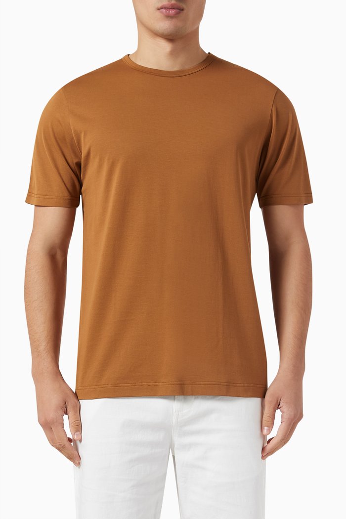 

Classic T‑shirt in Cotton-jersey, Brown