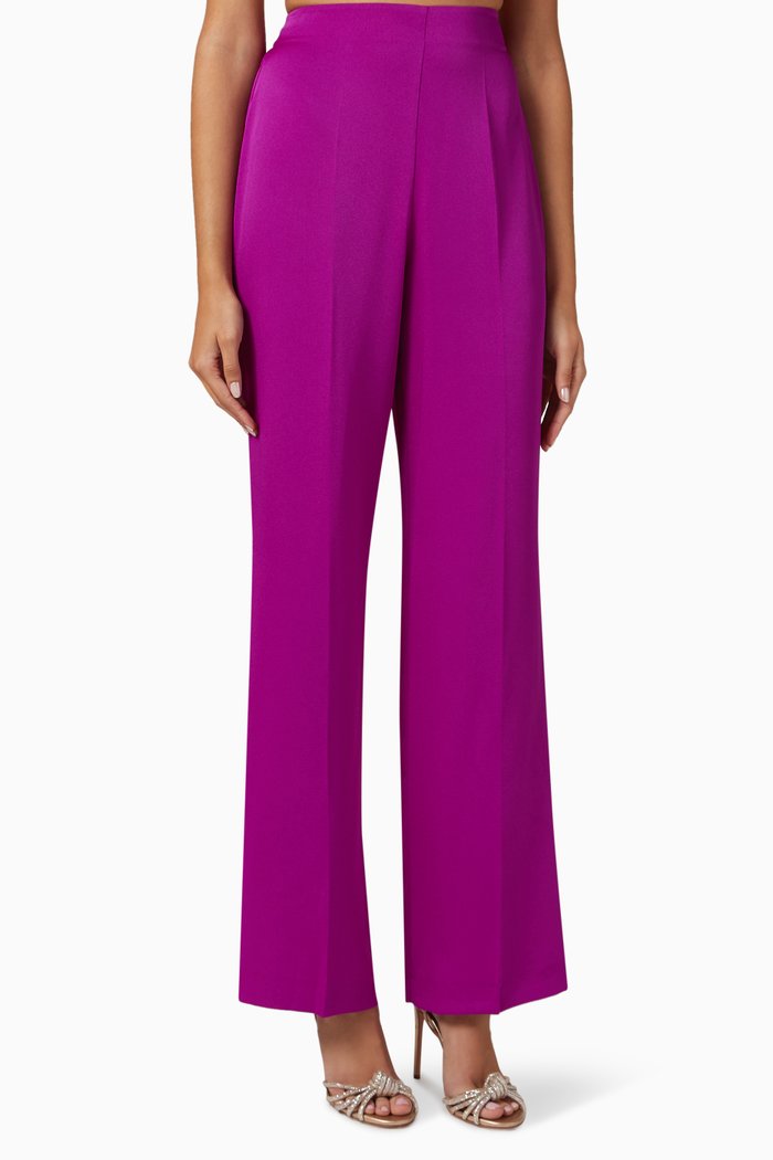 

Wide-leg Pants, Purple