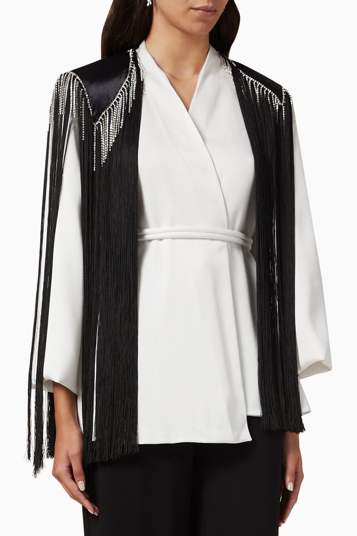 

Tasseled Jacket, White
