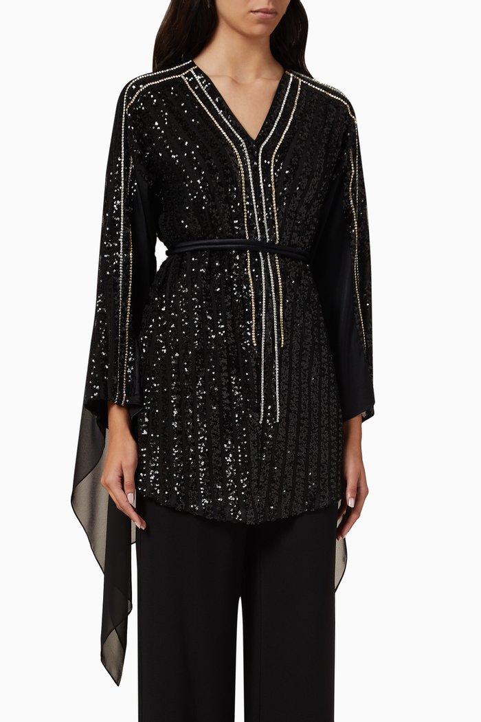 

Embellished Blouse, Black
