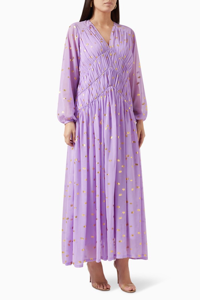 

Maria Polka-dot Kaftan, Purple