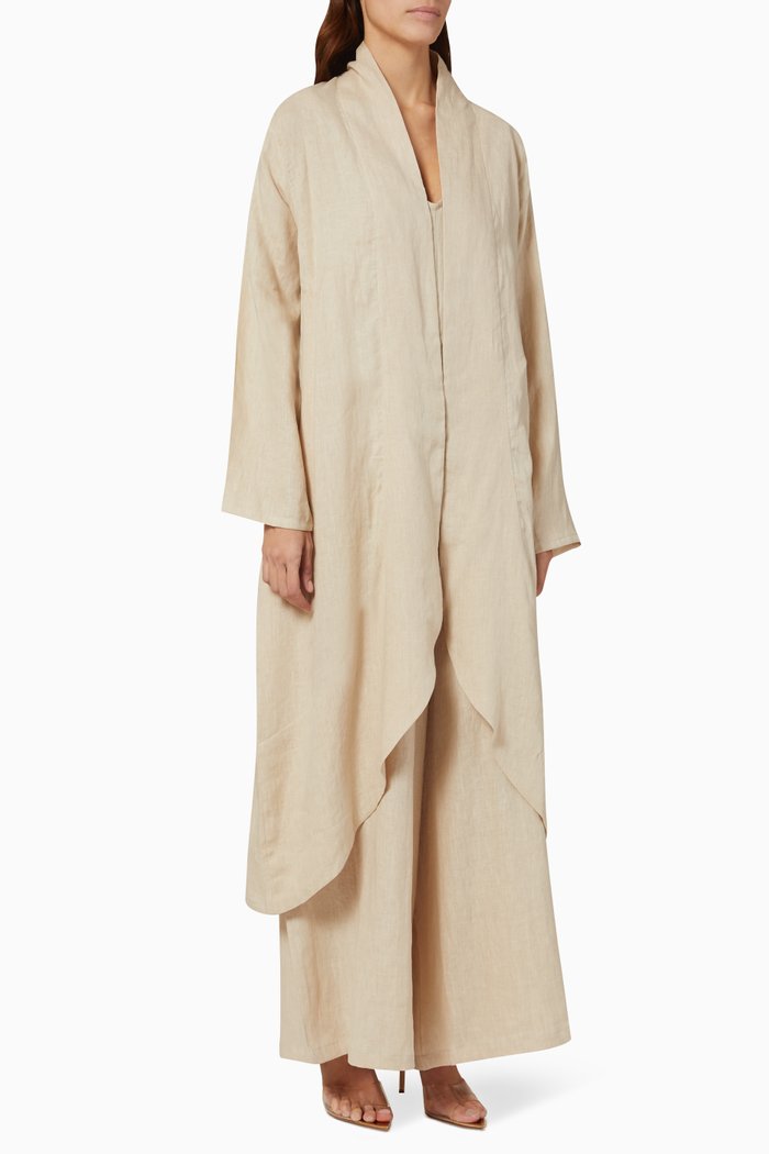 

Tulum Jumpsuit Set in Linen, Neutral