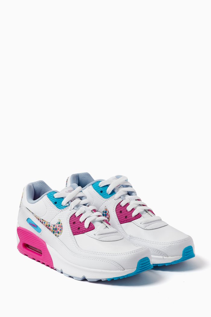 

Air Max 90 LTR SE Sneakers in Leather, White