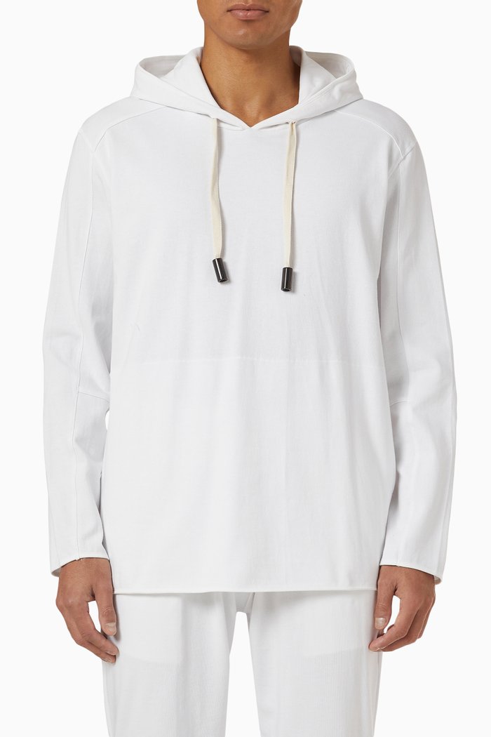 

El Hoodie in Cotton, White