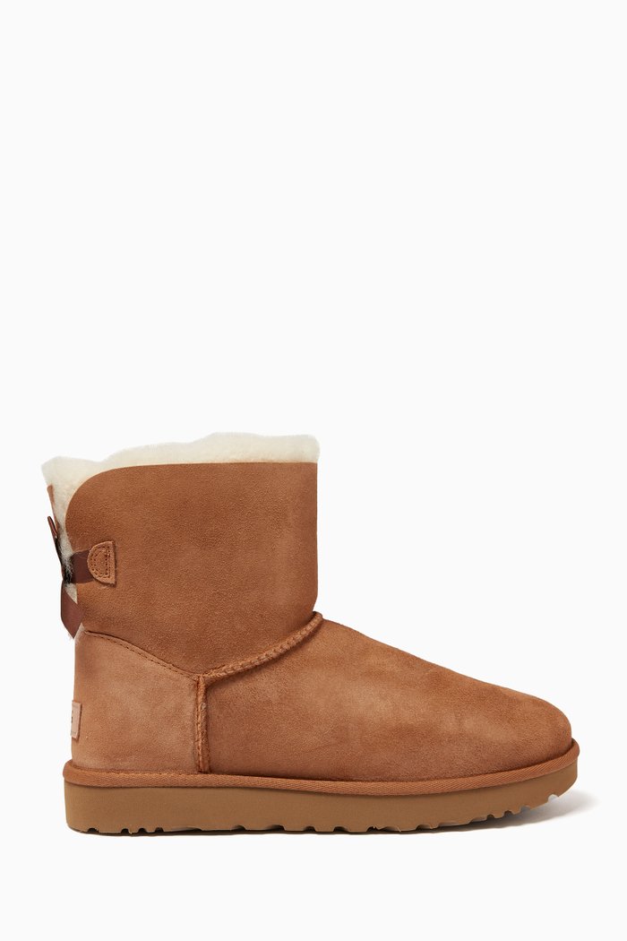 

Mini Bailey Bow II Boots in Suede, Brown
