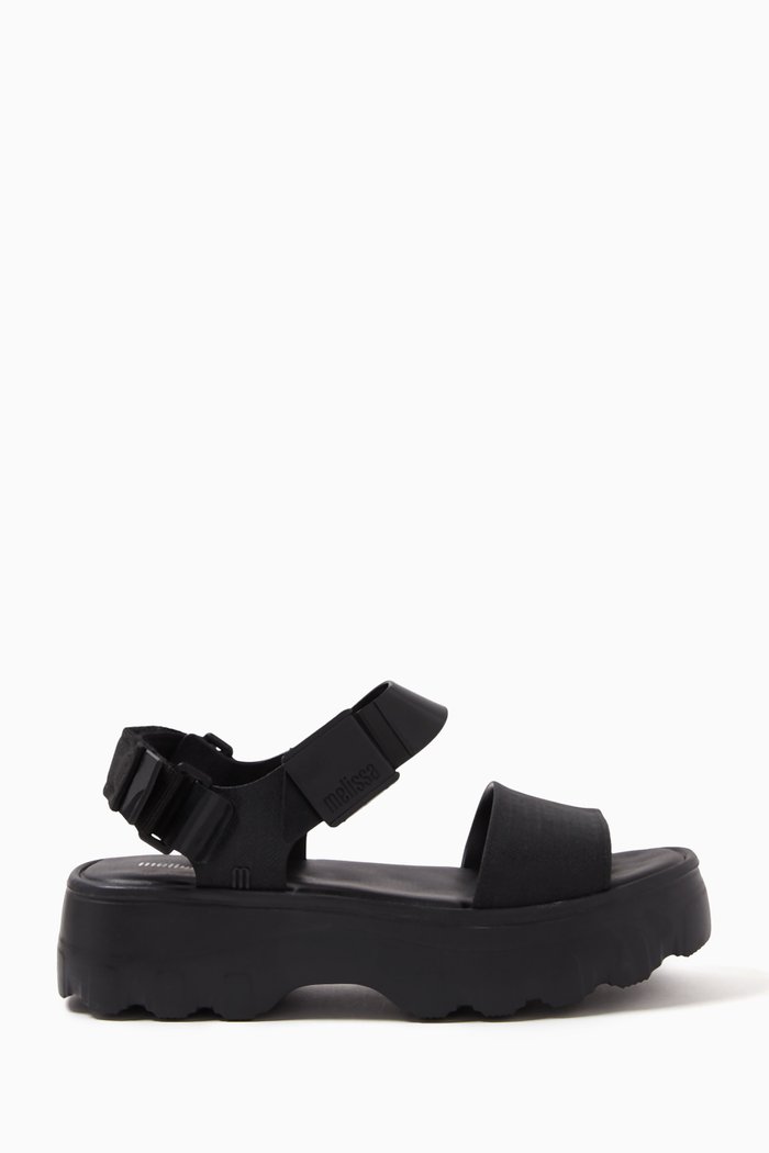 

Melissa Kick Off Sandals in Rubber, Black