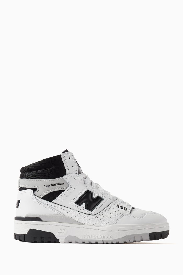 

650 High-top Sneakers in Leather, Black