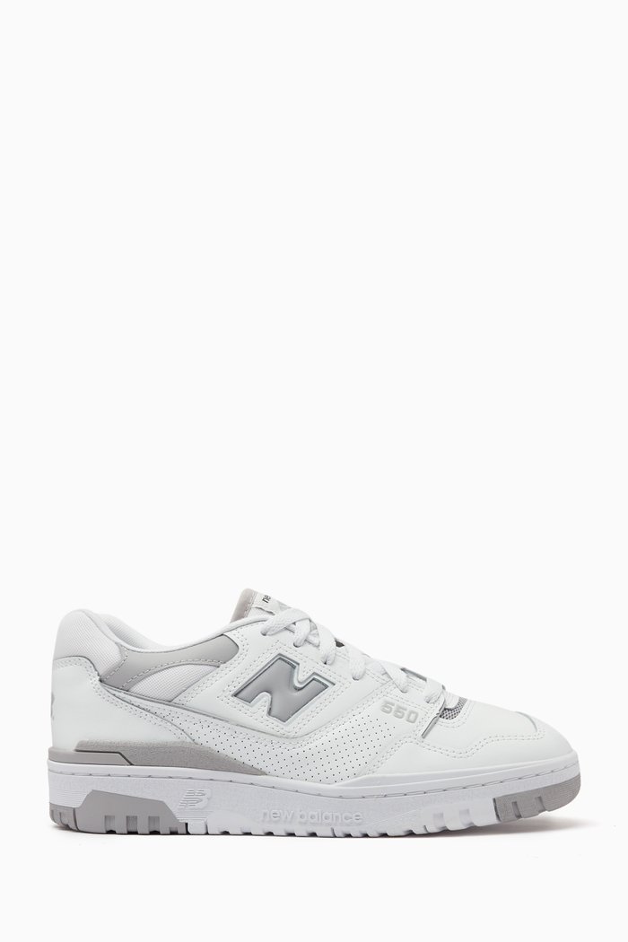 

BB550 Low-top Court Sneakers in Leather, Grey