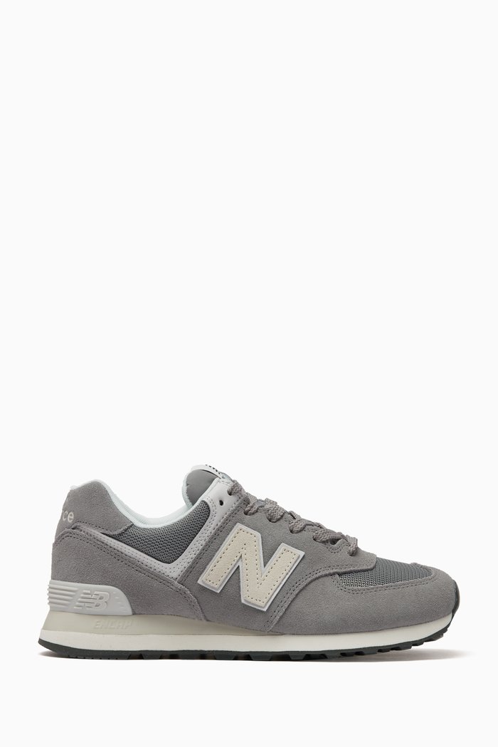 

574 Game Plan Low-top Sneakers in Suede, Grey