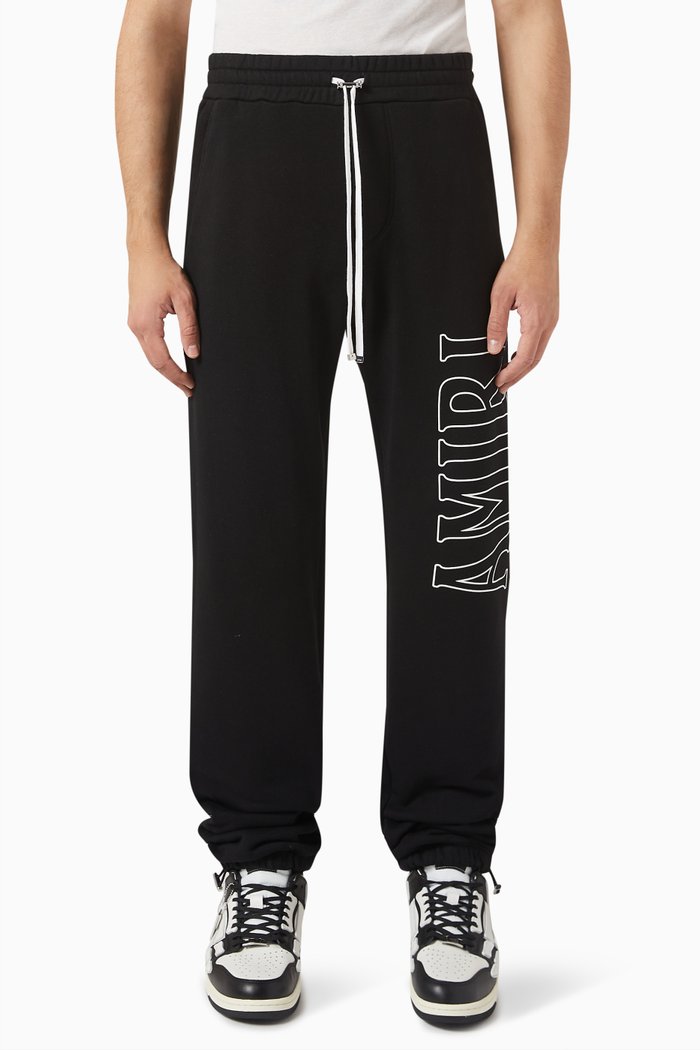 

Logo Print Sweatpants in Cotton, Black