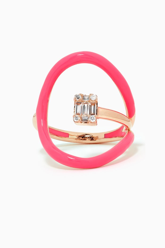 

Sukar Diamonds & Enamel Ring in 18kt Rose Gold