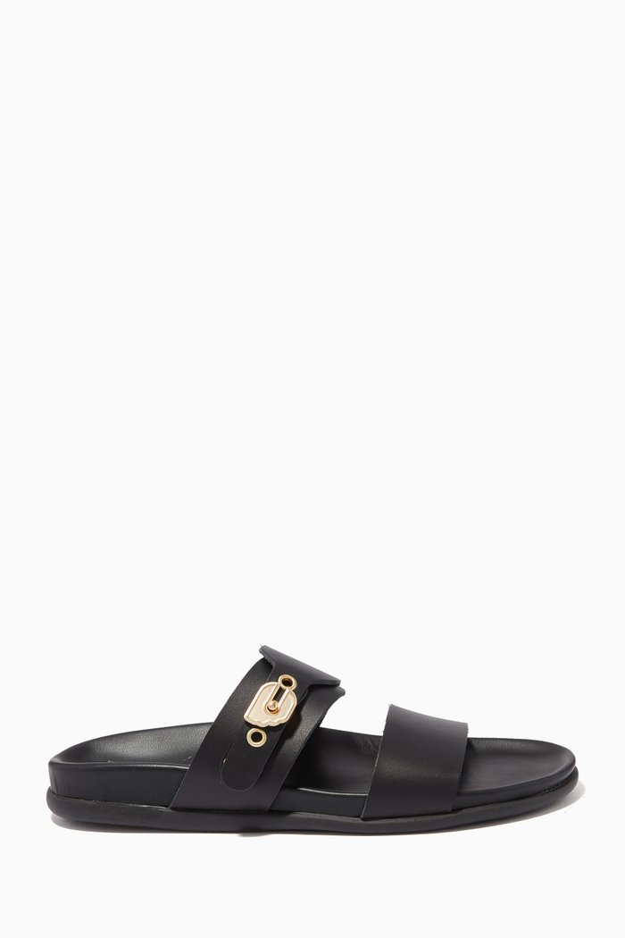 

Latria Sandals in Leather, Black