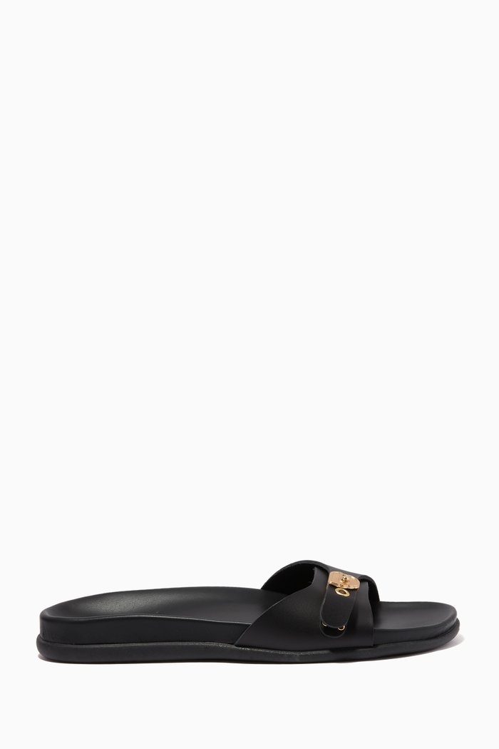 

Odi Sandals in Leather, Black
