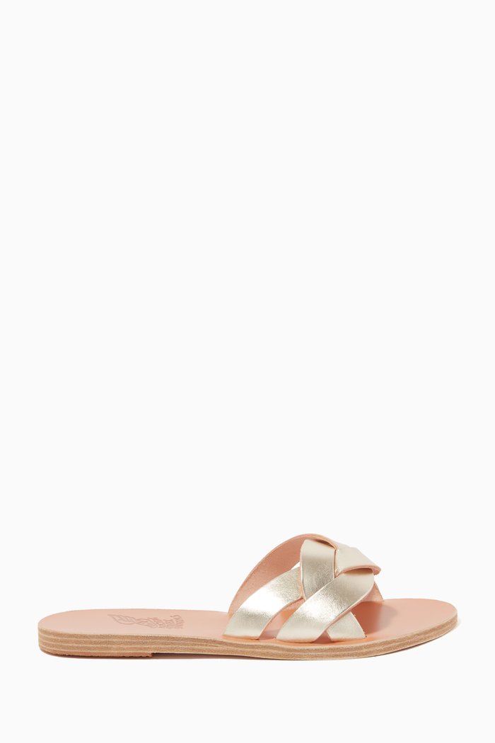 

Arachne Sandals in Leather, Gold