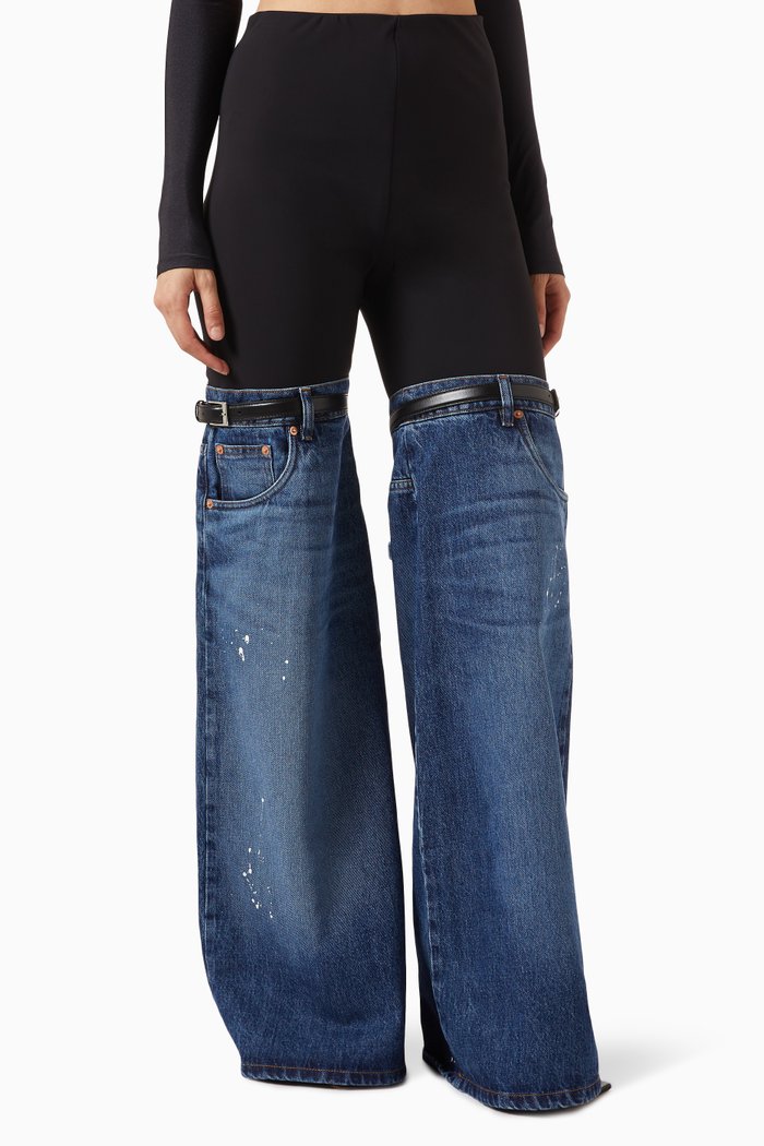 

Hybrid Denim Pants, Black