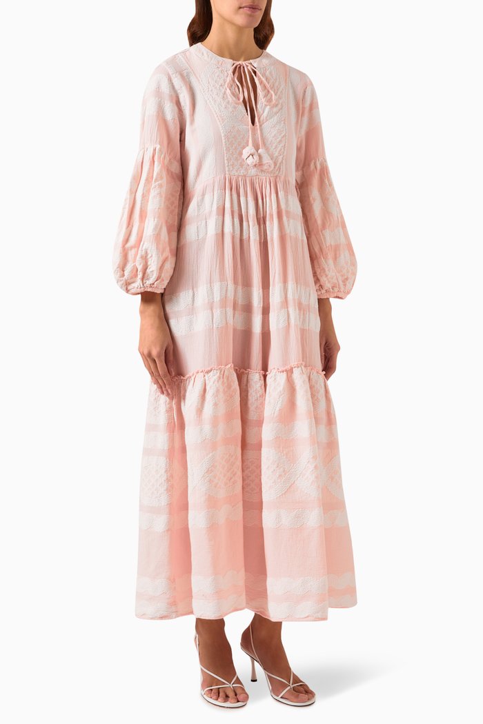 

Zakar Maxi Dress in Cotton Blend, Multicolour