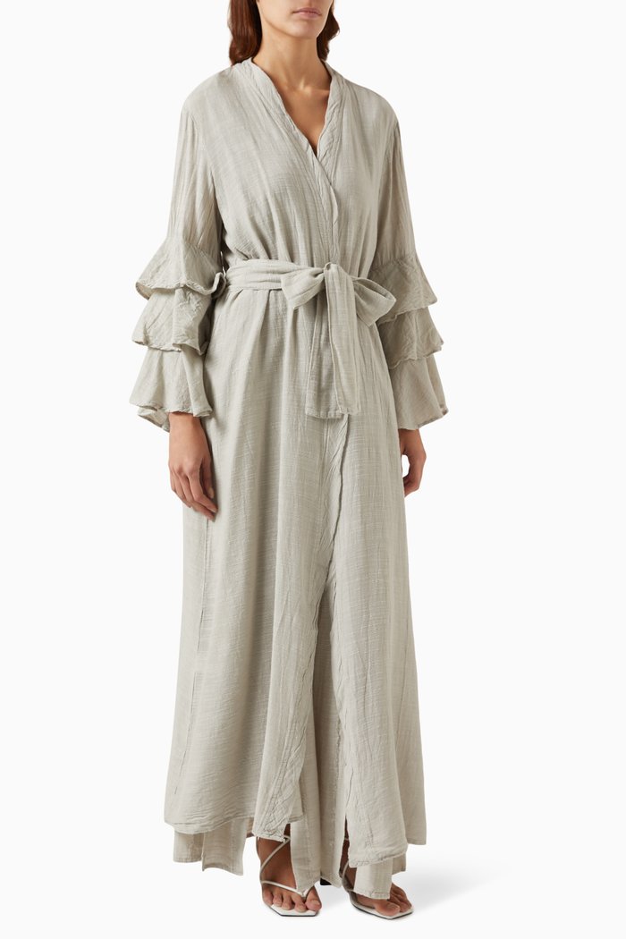 

Kimono in Cotton-linen Blend, Neutral