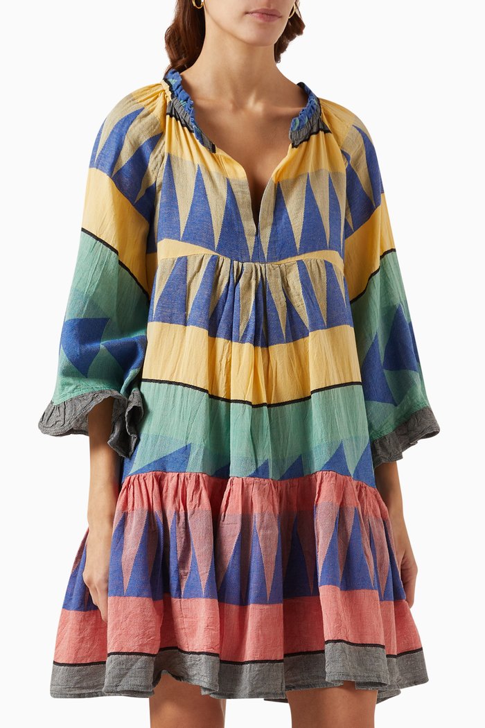 

Zakar Dress in Cotton, Multicolour