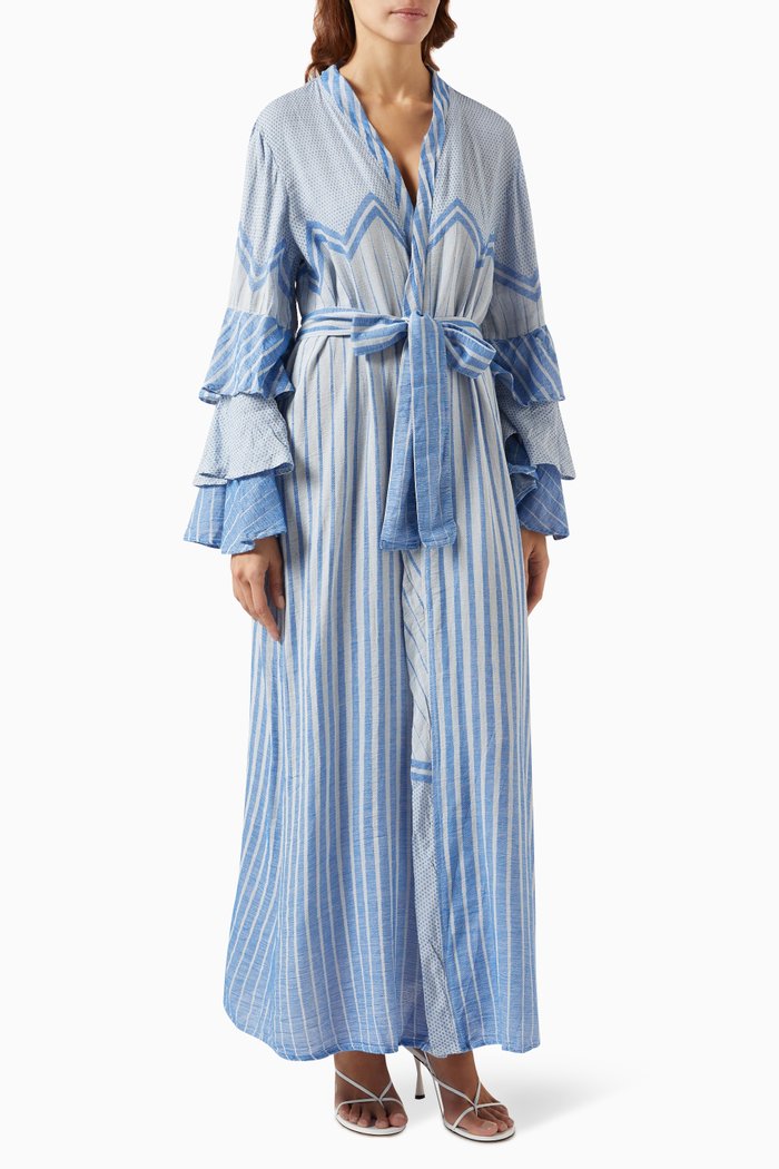 

Zakar Kimono in Cotton Blend, Blue
