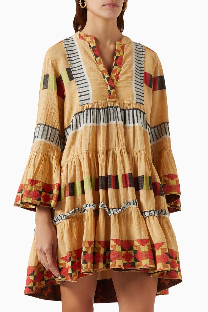 

Zakar Mini Dress in Cotton, Neutral