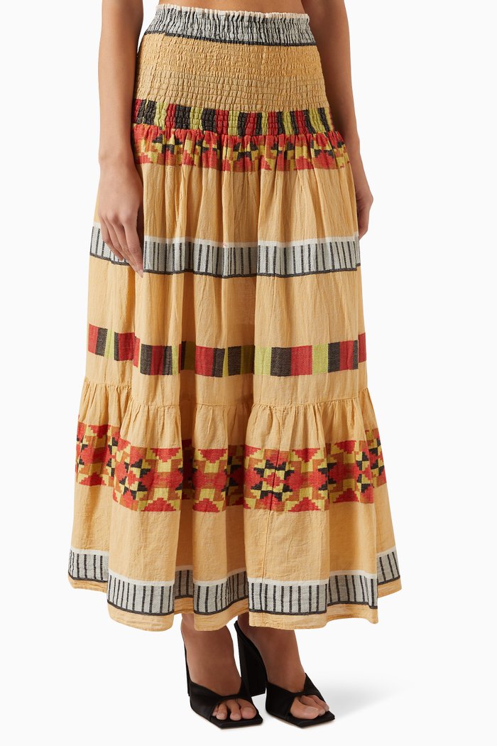 

Zakar Maxi Skirt in Cotton, Neutral