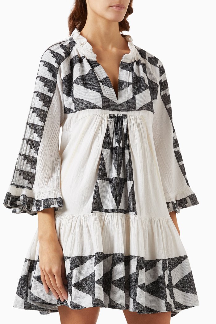 

Zakar Mini Dress in Cotton, White