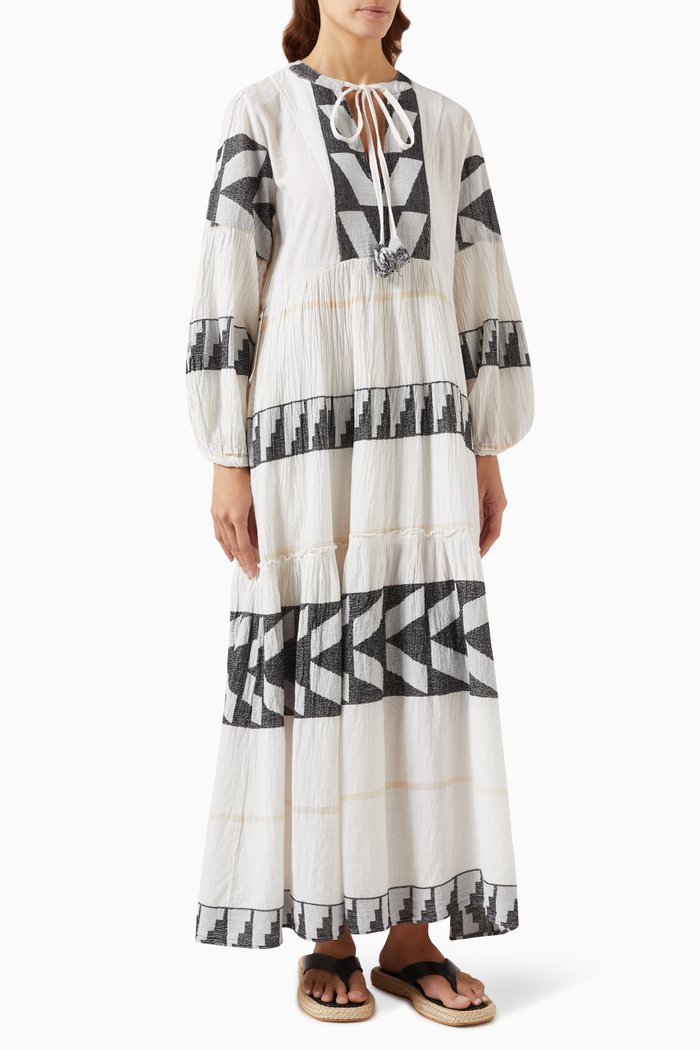 

Zakar Maxi Dress in Cotton, White