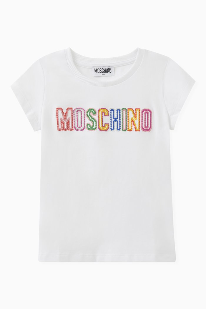 

Embroidered Logo T-shirt in Cotton, White