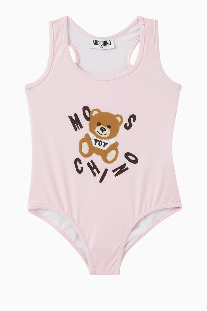 Signature Teddy One-piece Swimsuit, Pink