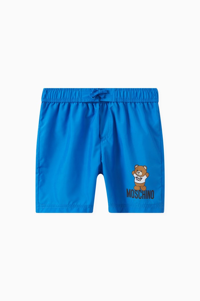 

Teddy Bear Swim Shorts in Polyester, Blue