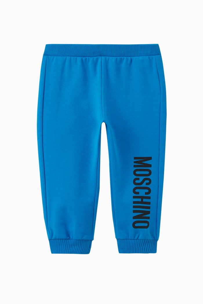 

Logo Sweatpants in Cotton Fleece, Blue