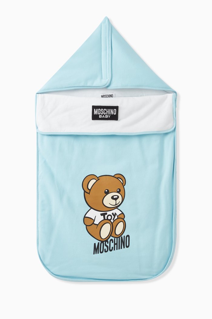 

Teddy Bear Sleeping Nest in Cotton, Blue