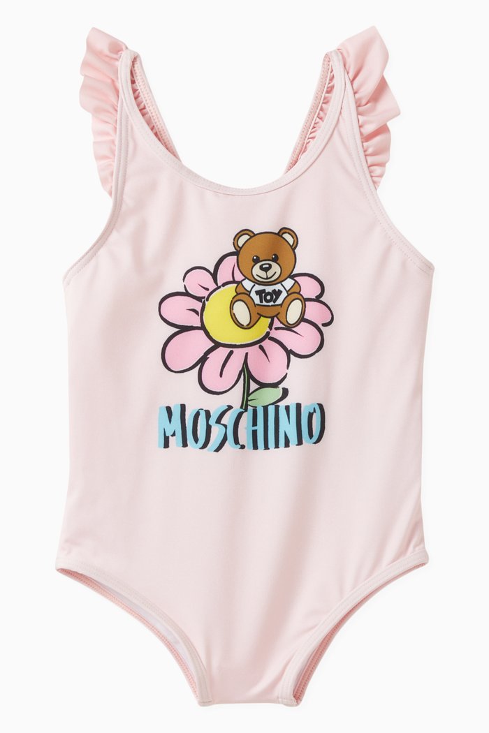 

Teddy Bear Swimsuit in Lycra, Pink