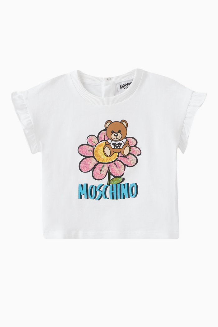 

Logo Print T-shirt in Cotton, White